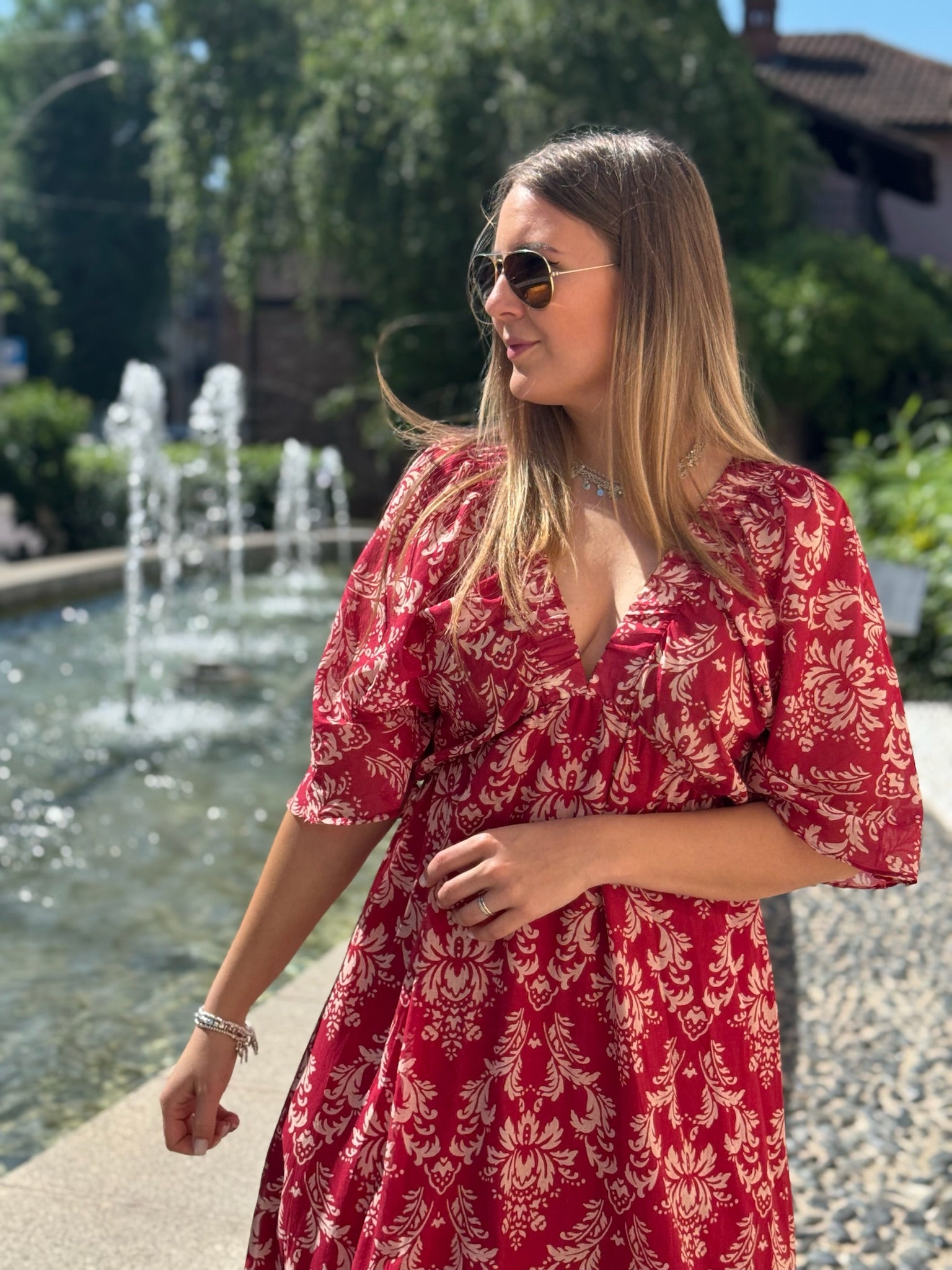 Abito in fantasia manica a kimono SusyMix