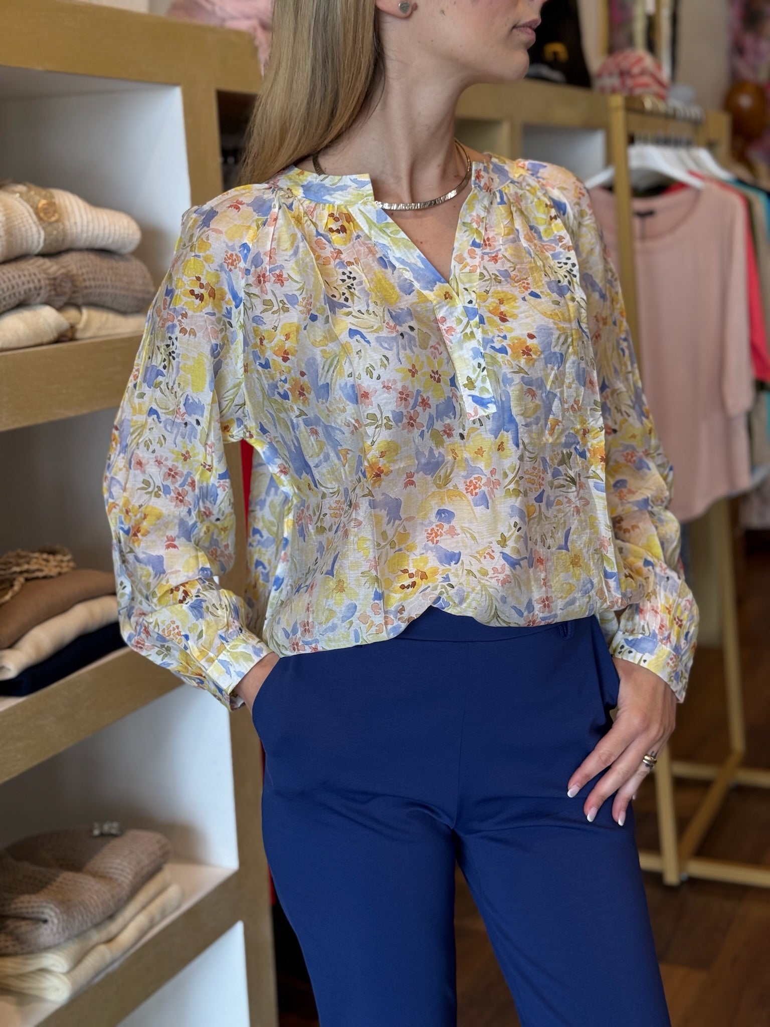 Camicia stampa floreale Gioia