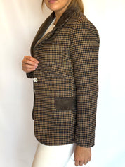 Blazer slim misto lana pied de poule Lokita