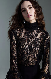 Camicia pizzo manica gale Two Way