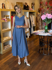Abito midi colore jeans Gioia