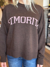 Maglia scritta st. Moritz Susy mix