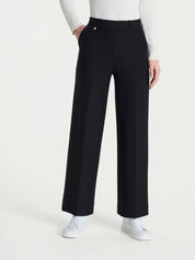 Pantalone ampio alla caviglia in Compact - Nero