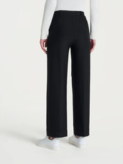 Pantalone ampio alla caviglia in Compact - Nero