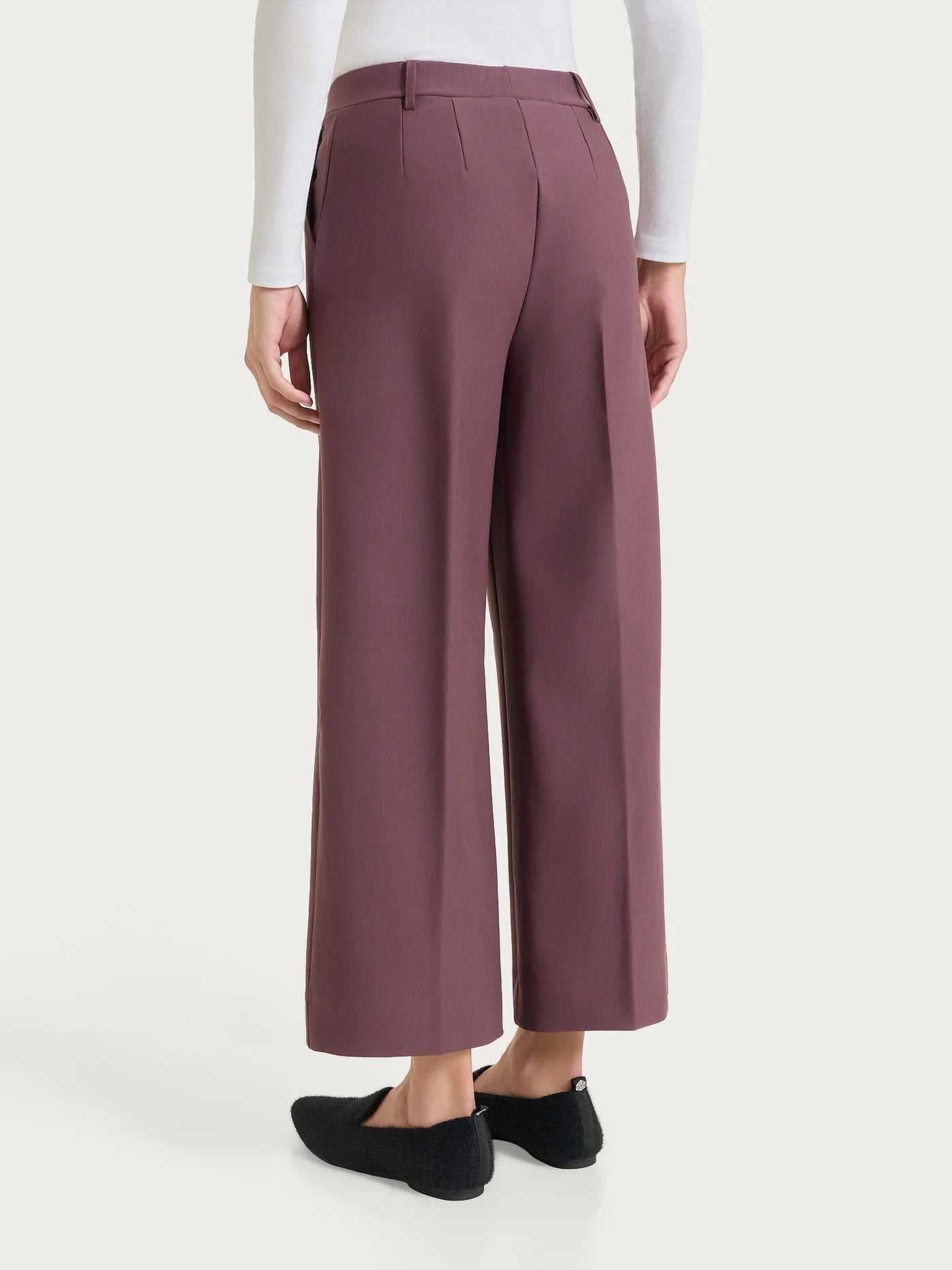 Pantalone ampio alla caviglia in Compact - Huckleberry