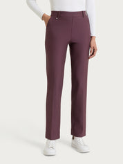 Pantalone dritto con tasche in Compact - Huckleberry