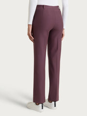 Pantalone dritto con tasche in Compact - Huckleberry
