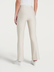 Pantalone flare alla caviglia in Compact - Champignon