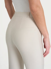 Pantalone flare alla caviglia in Compact - Champignon