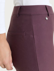 Pantalone flare alla caviglia in Compact - Huckleberry
