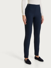 Pantalone a sigaretta con spacchetti in Compact - Persia