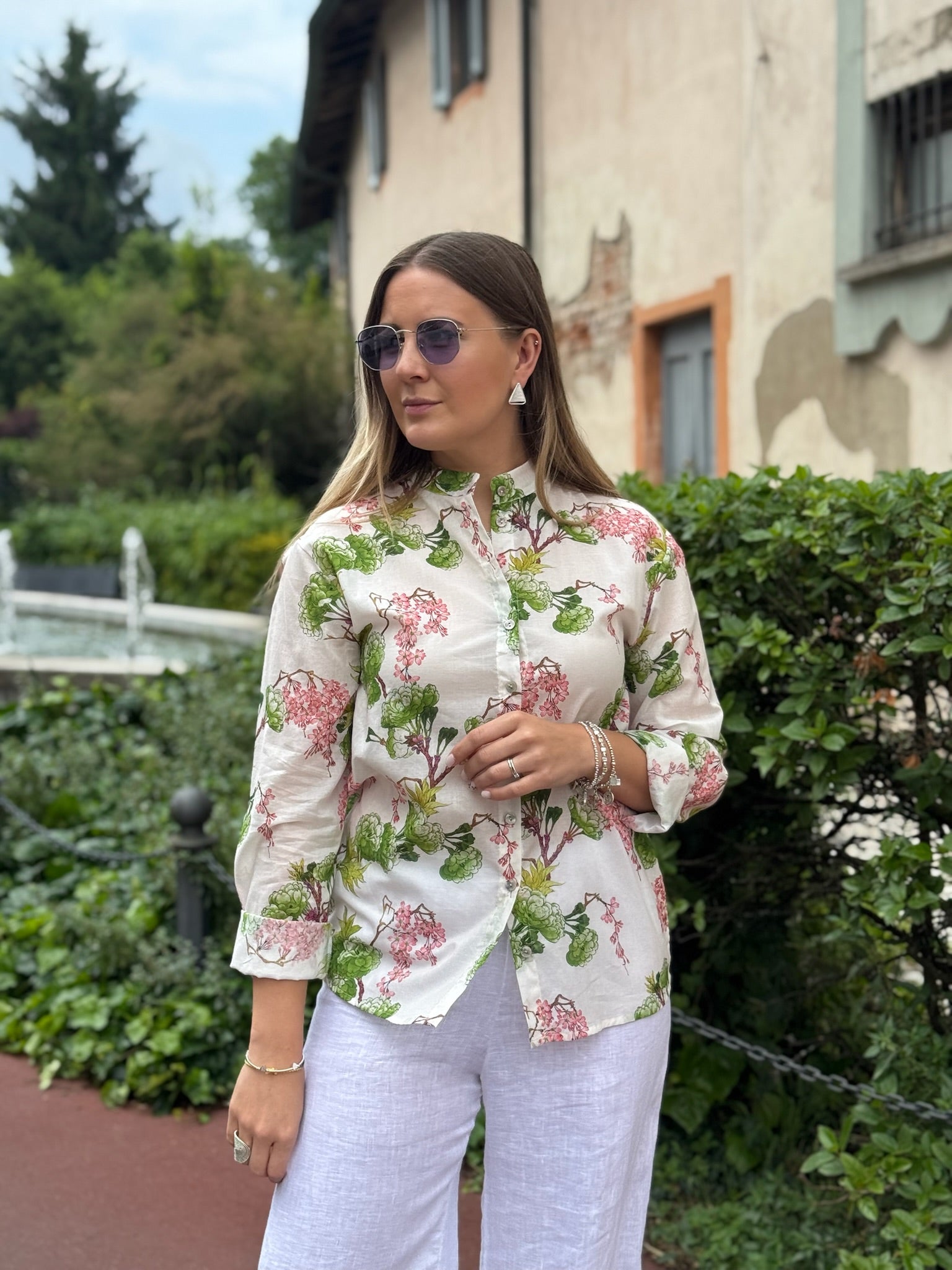 Camicia collo alla coreana Wu Side