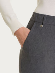 Pantalone flare con tasche in Compact - Ardesia Mel.
