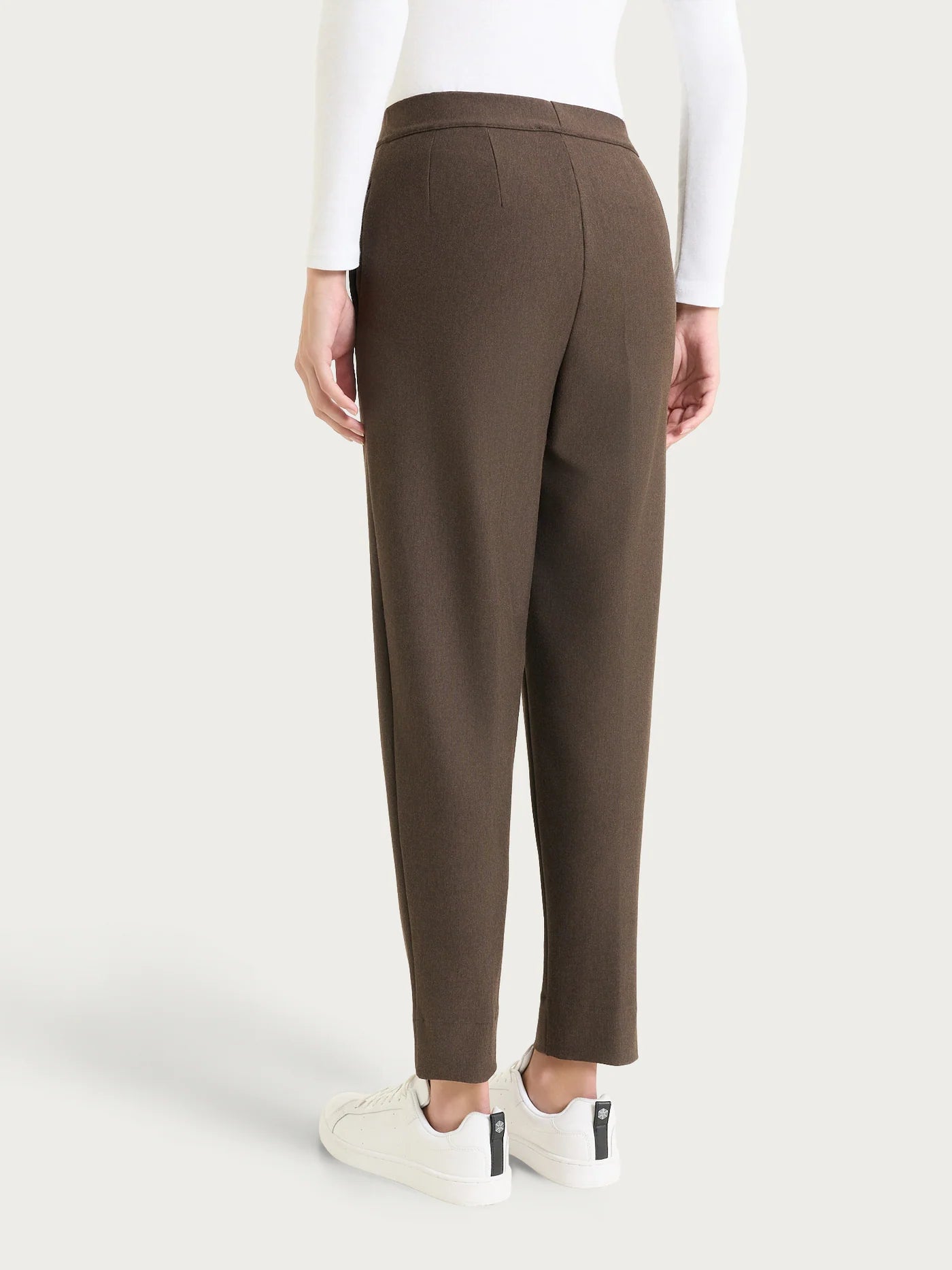 Pantalone jogger con tasche in Compact - Ebano Mel.