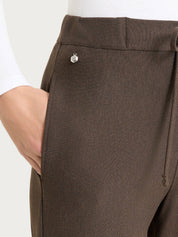 Pantalone jogger con tasche in Compact - Ebano Mel.