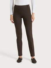 Pantalone a sigaretta con passanti in Compact - Ebano Mel.