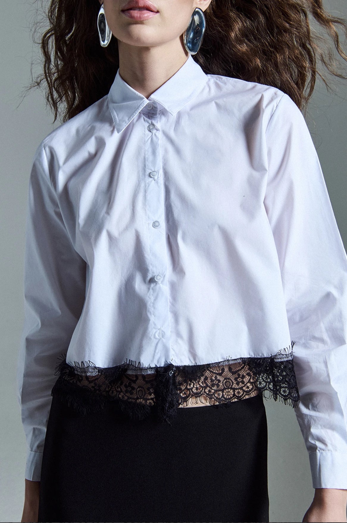 Camicia inserto pizzo Two Way
