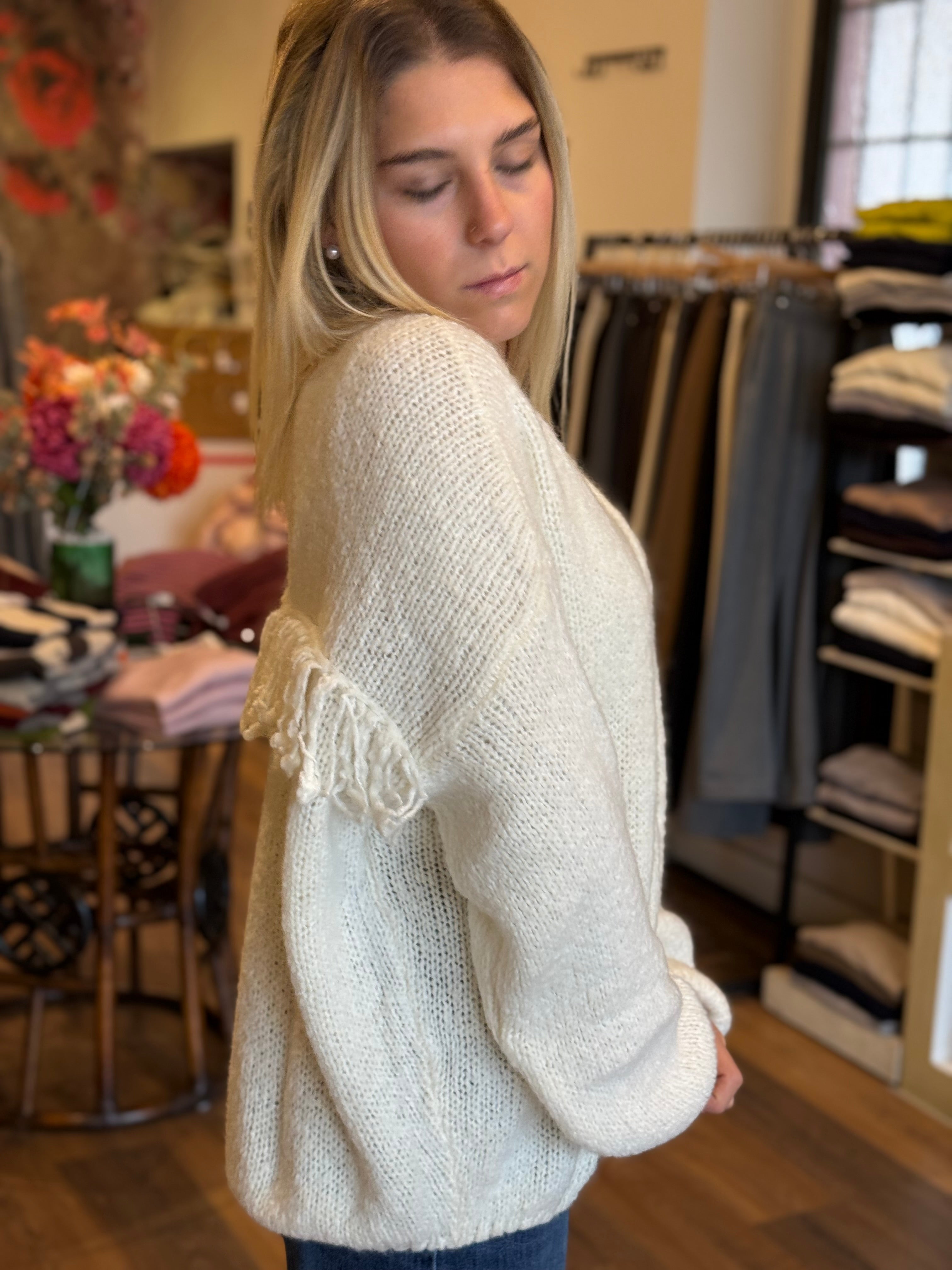 Cardigan con le frange Lokita