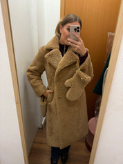 Teddy doppiopetto color cioccolato Rinascimento ￼