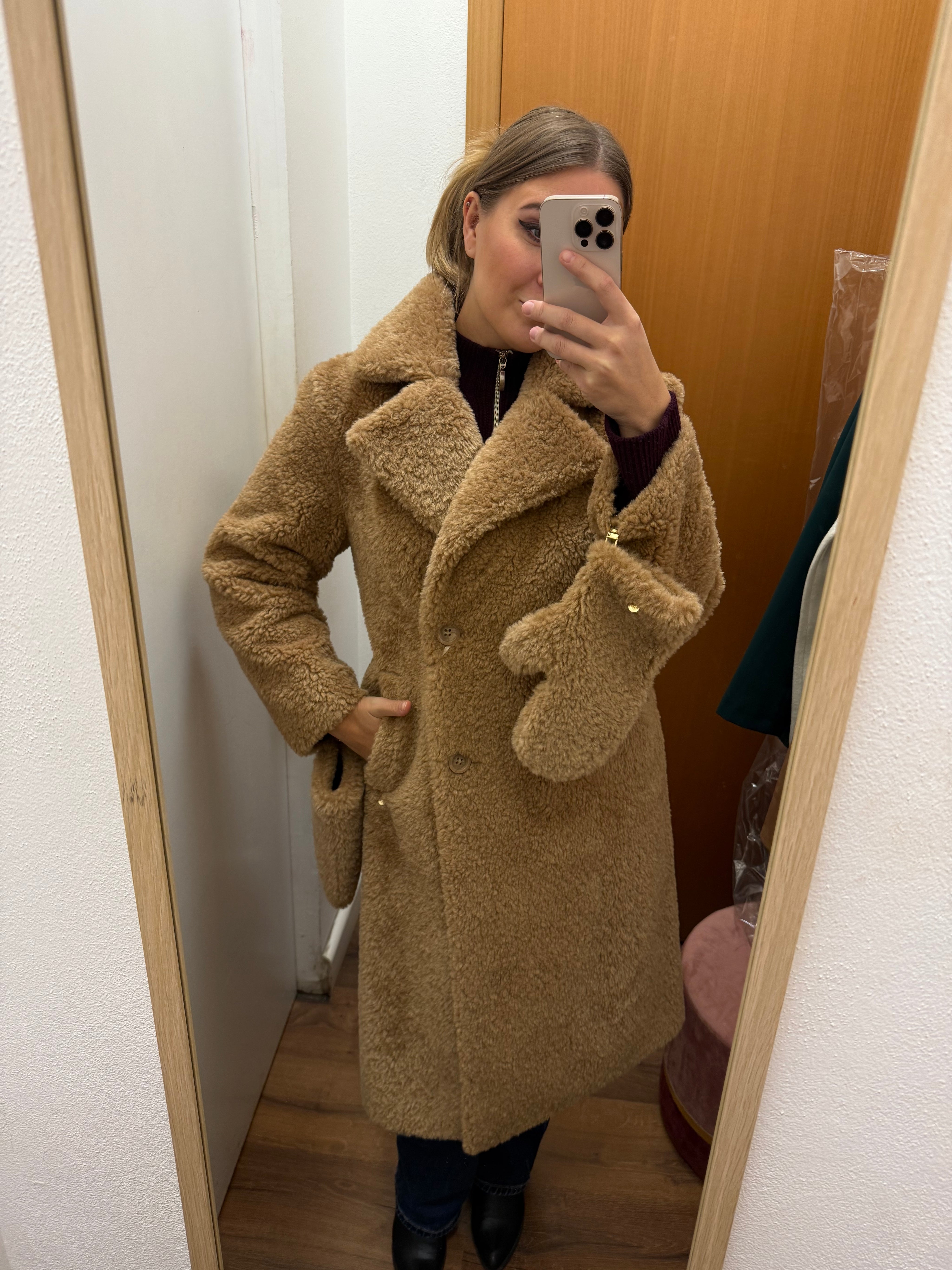 Teddy doppiopetto color cioccolato Rinascimento ￼