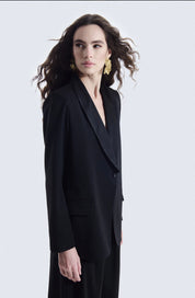 Giacca monopetto rever raso Two Way