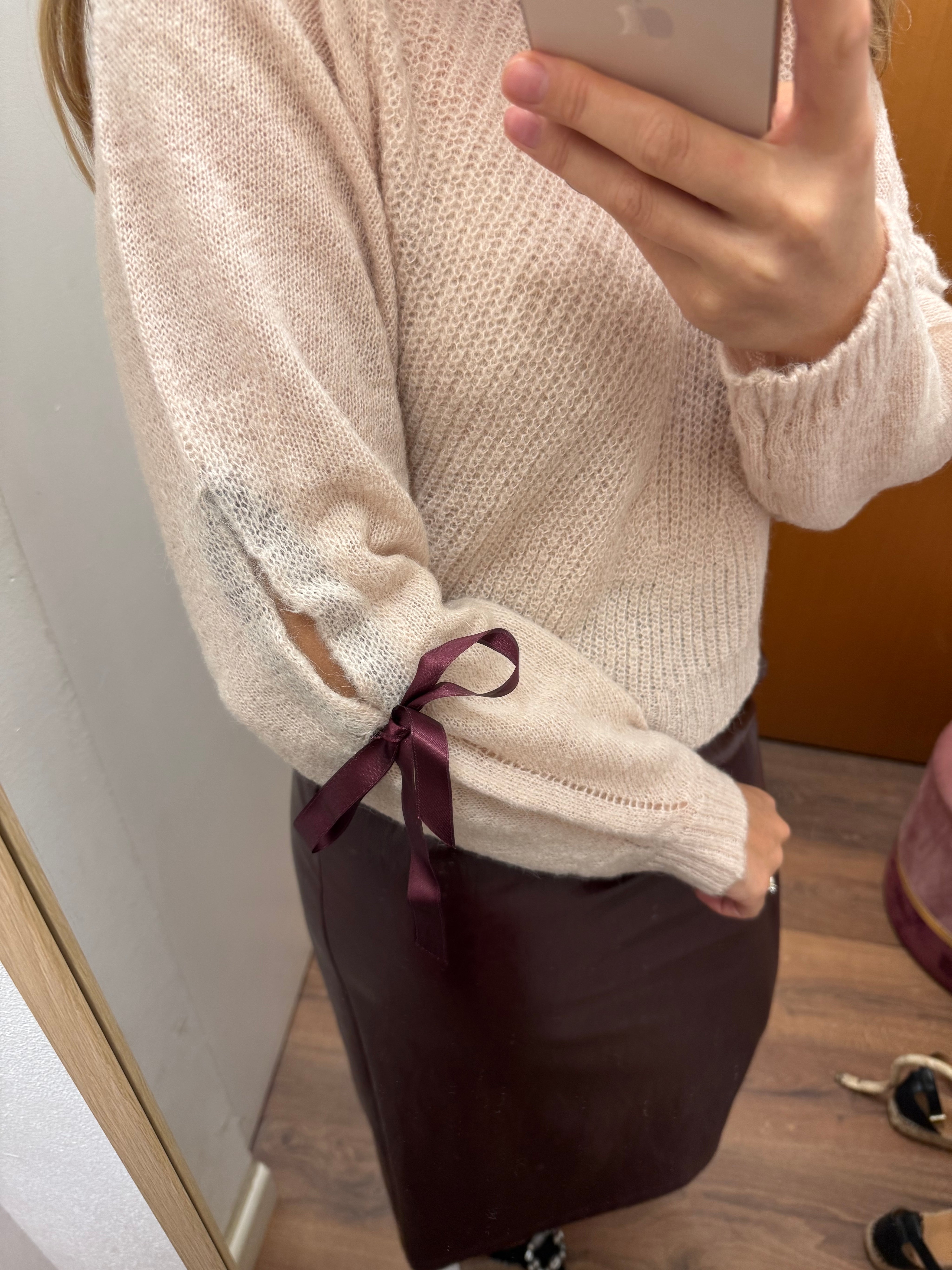 Maglia in mohair con nastro Lokita