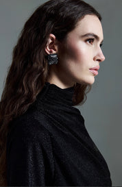 Abito con drappeggio lurex Two Way