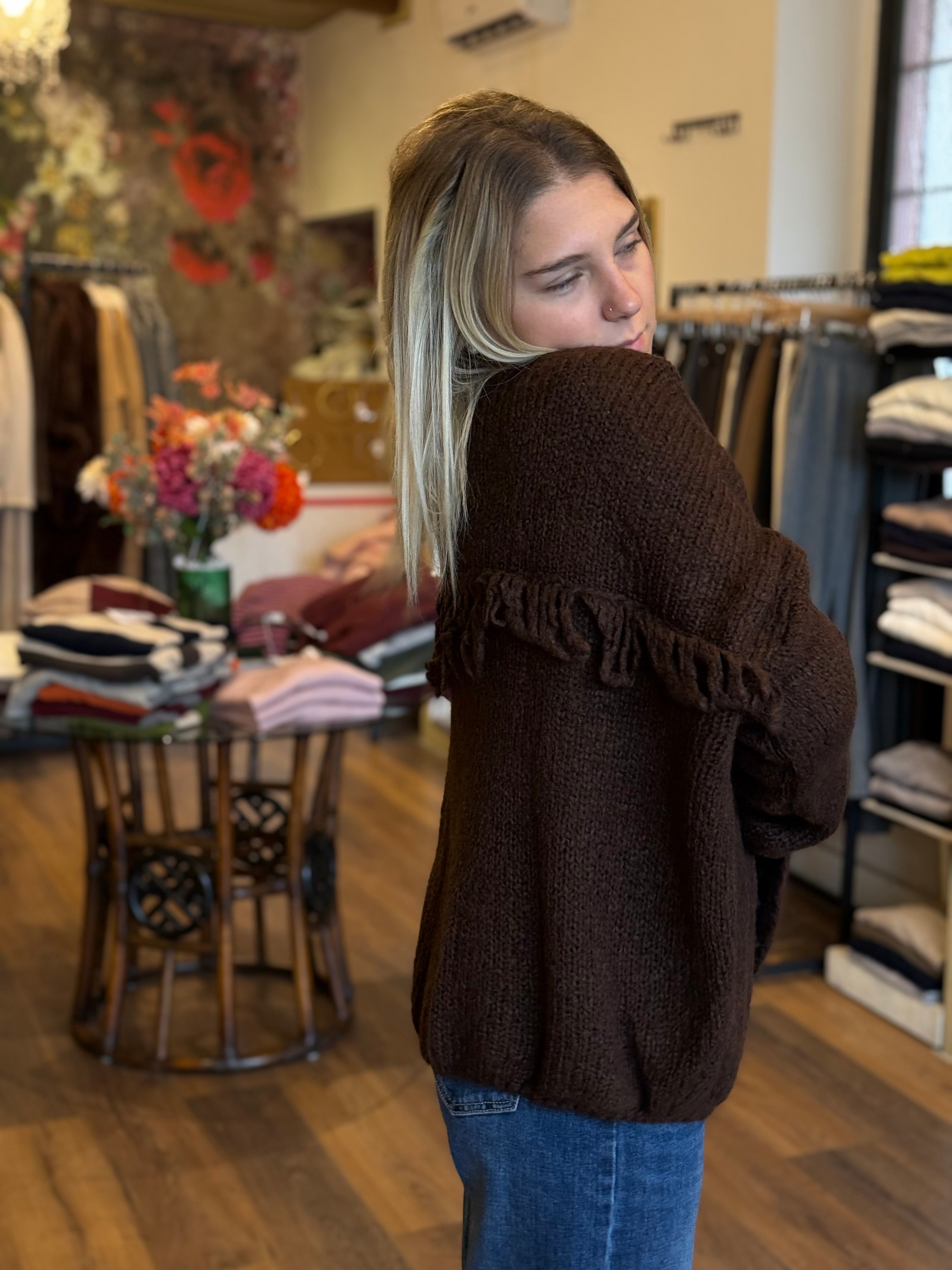 Cardigan con le frange Lokita