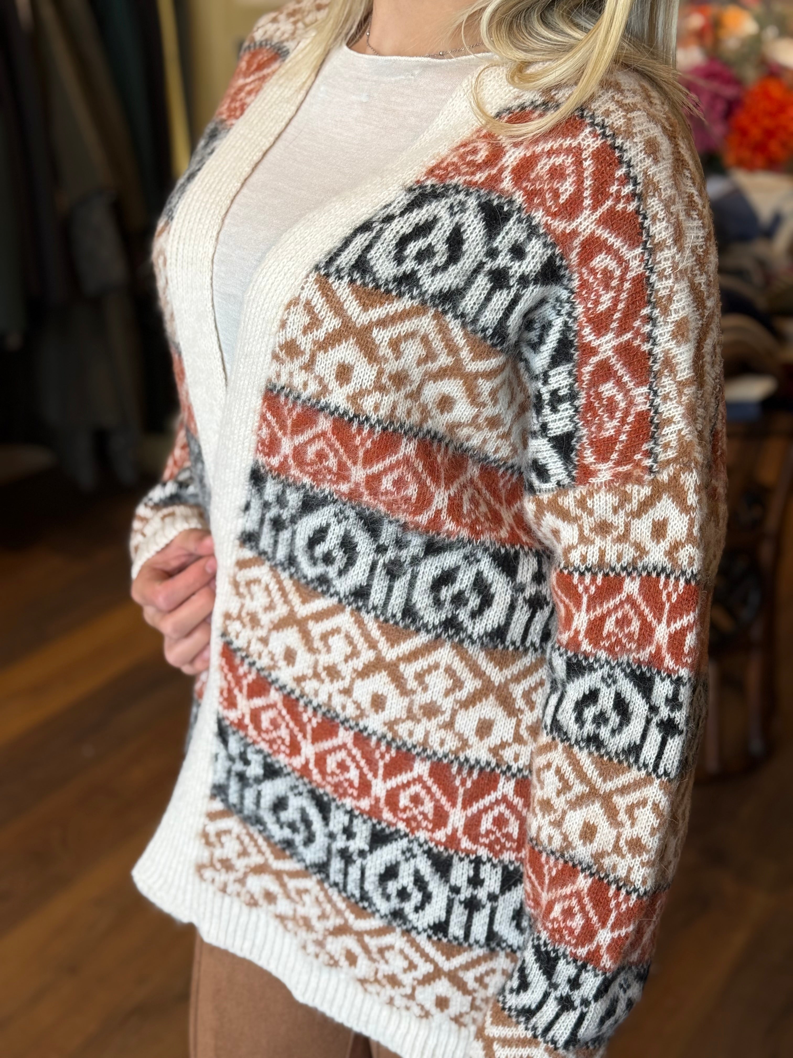 Cardigan aperto Susy mix