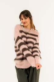 Girocollo over a righe Kontatto