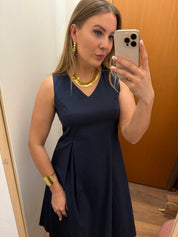 Abito midi blu Gioia