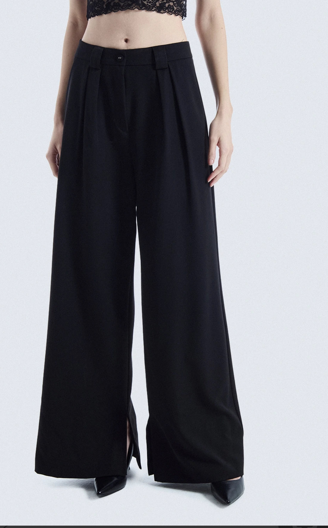 Pantalone full length con spacchi Two Way