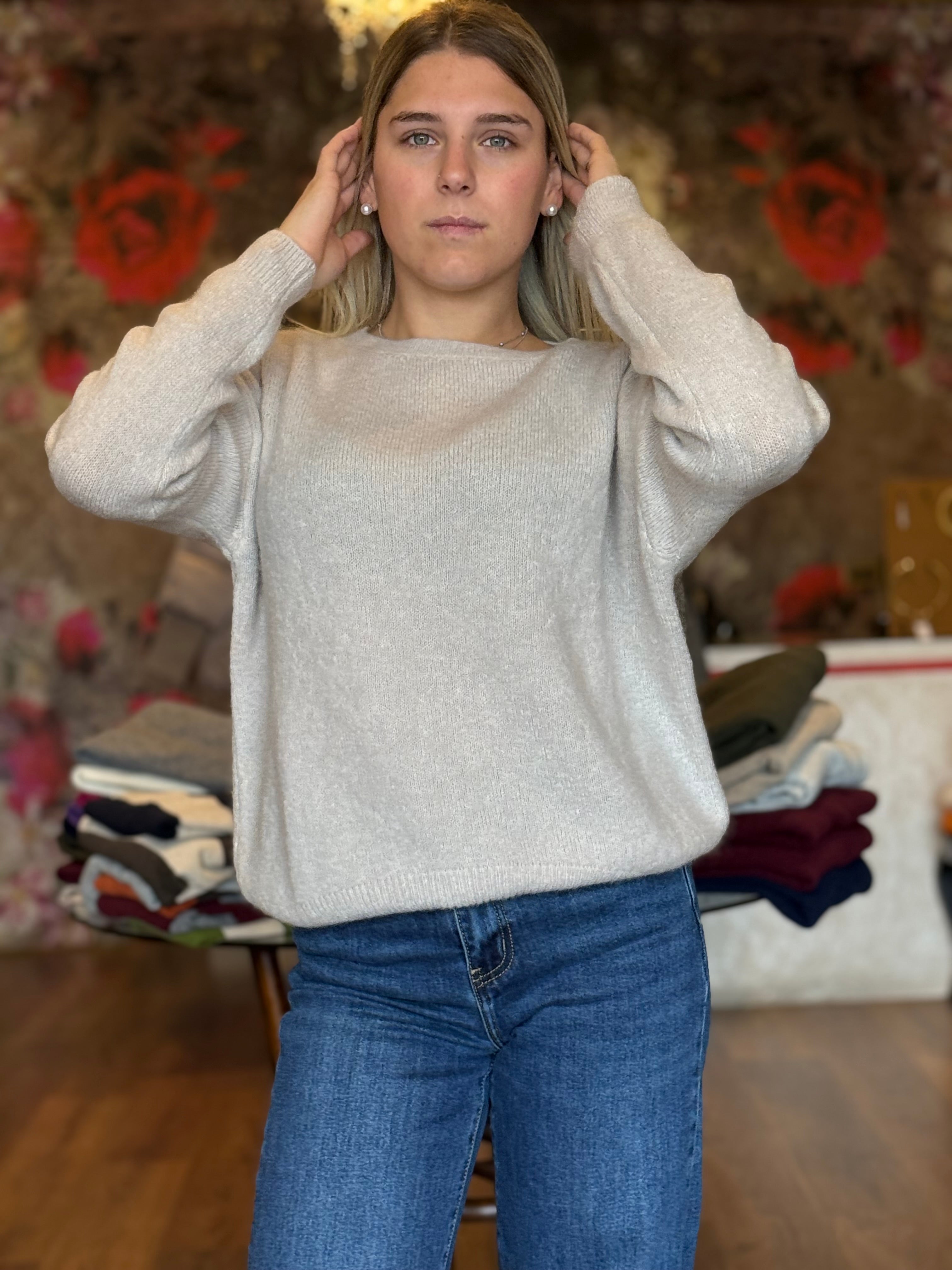 Maglia in kid mohair