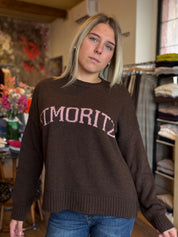 Maglia scritta st. Moritz Susy mix
