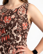 Abito midi fantasia con tasche