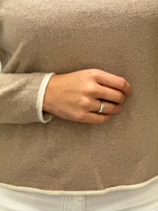 Girocollo profilo misto cashmere