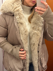 Piumino con pelliccia