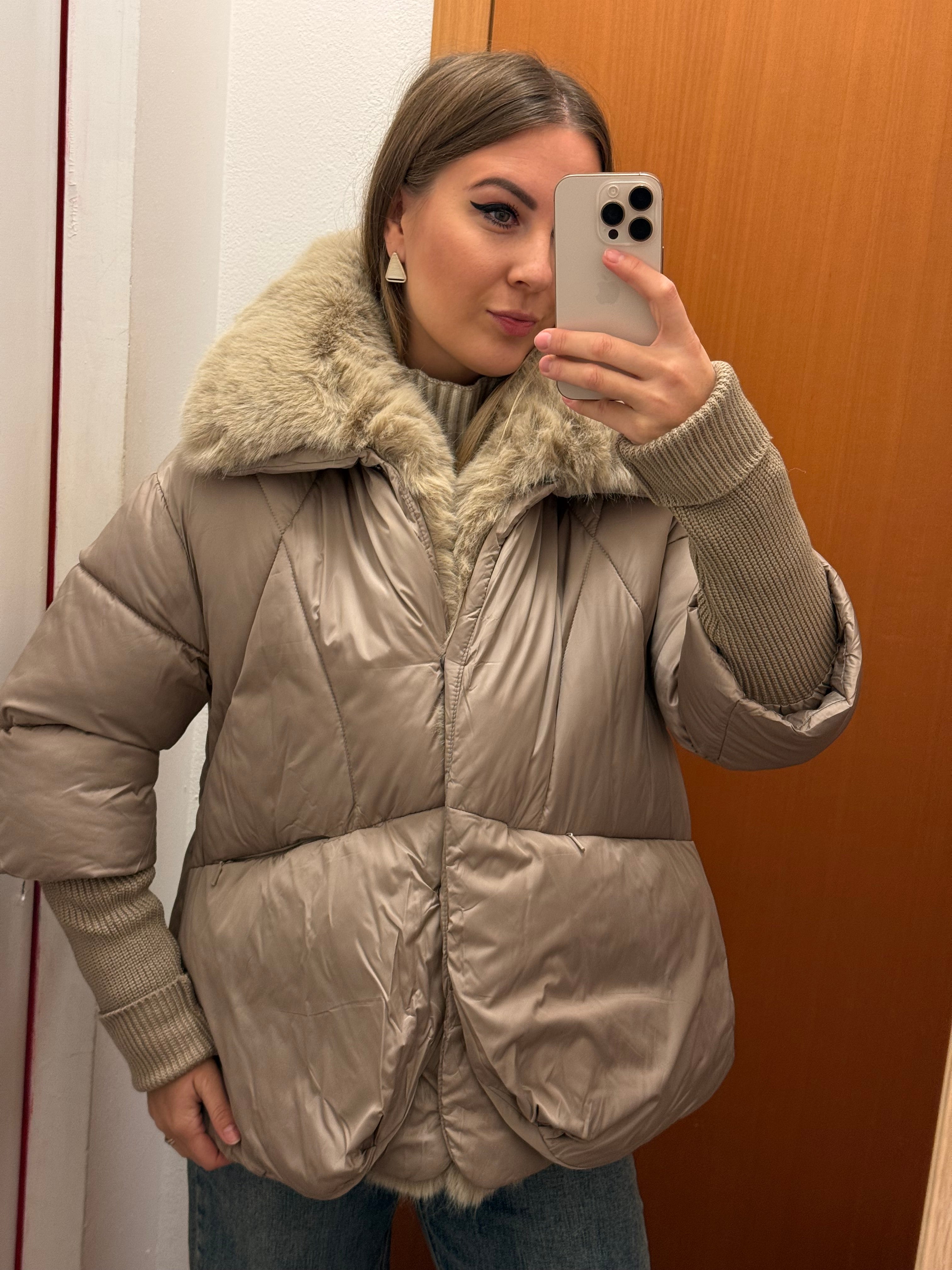 Piumino con pelliccia