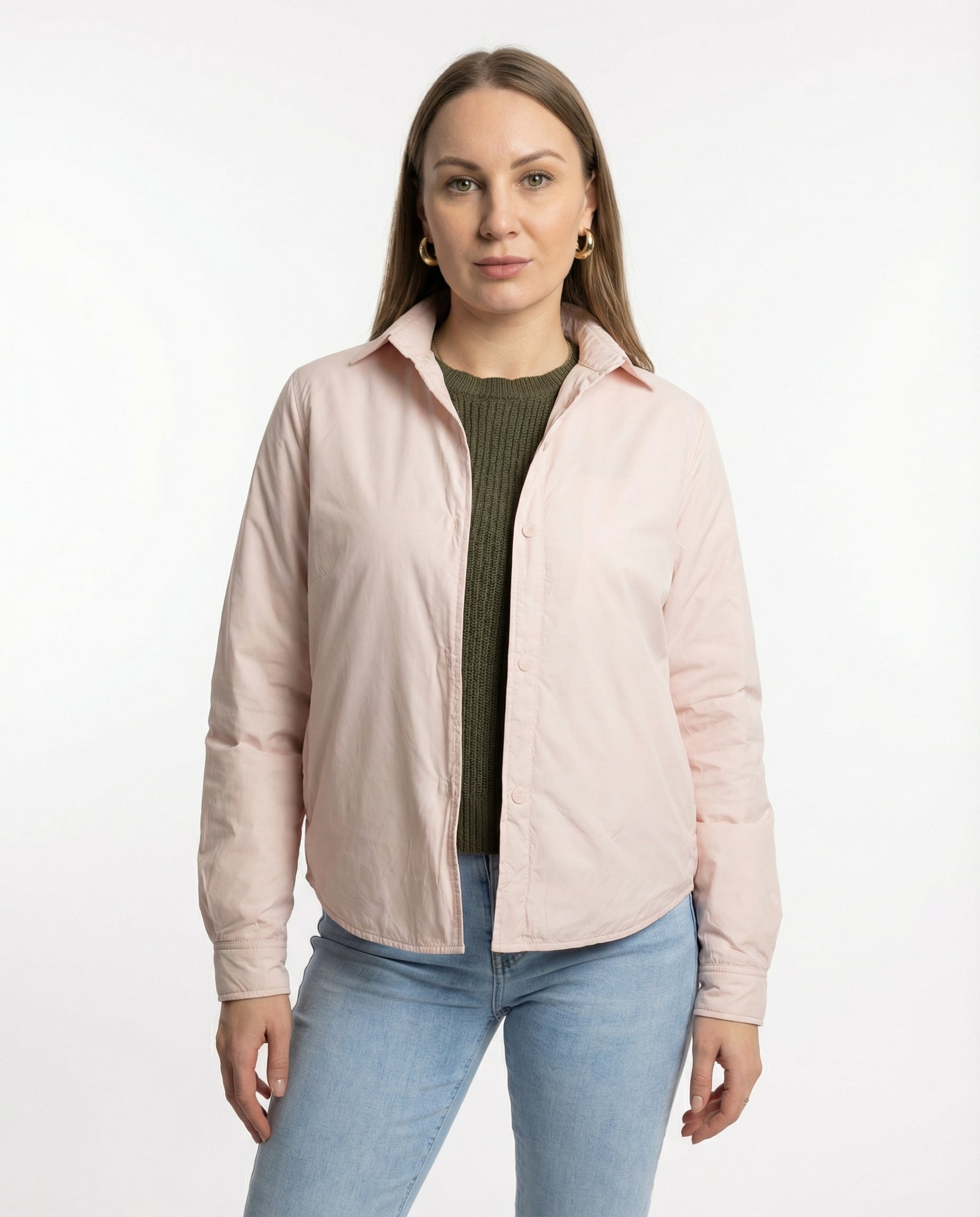 Giacca a camicia 100 g rosa chiaro