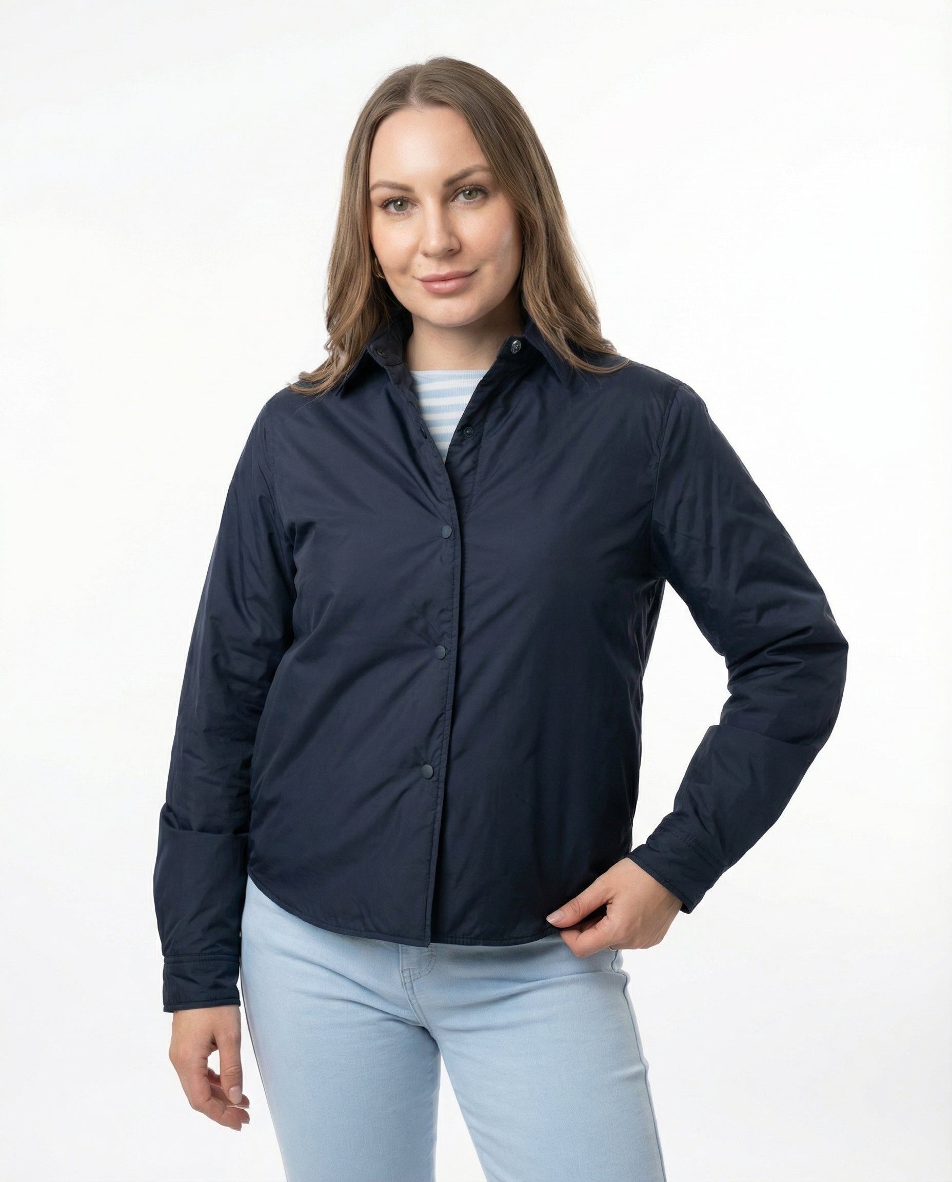 Giacca a camicia 100 g blu notte