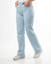 Jeans Gamba Dritta Celeste