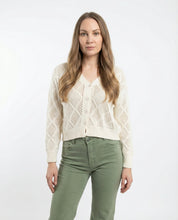 Cardigan Traforata Color Panna