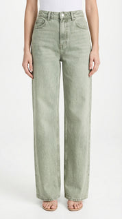 Jeans Wide Leg Verde Salvia