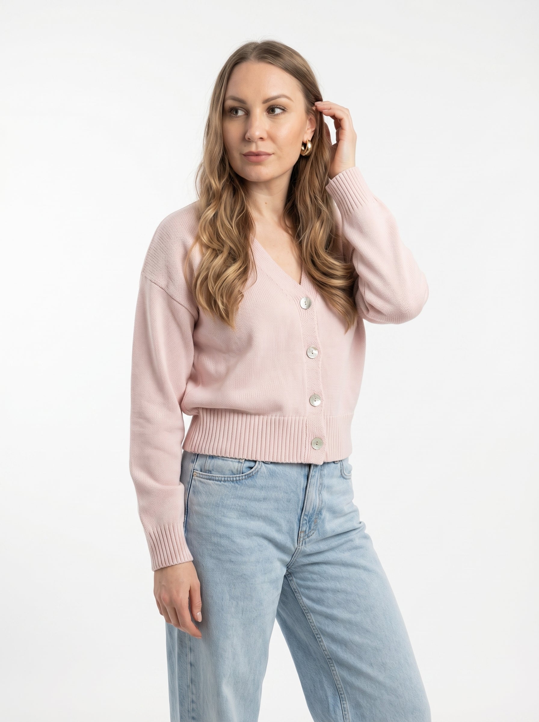 Cardigan Rosa Cipria