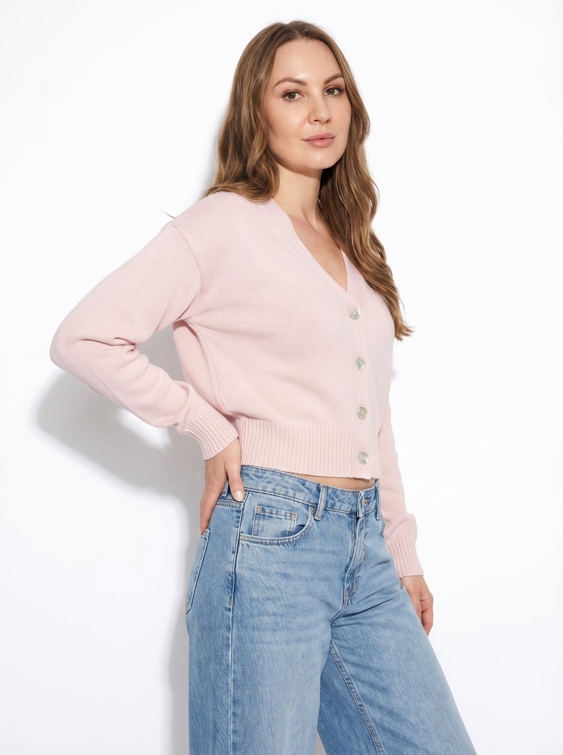 Cardigan Rosa Cipria