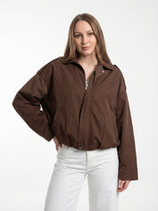 Bobmer Marrone in Tessuto con Zip