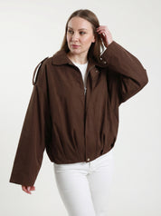 Bobmer Marrone in Tessuto con Zip
