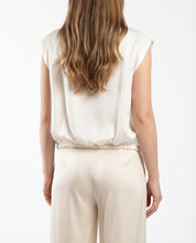 Gilet Panna Ricamato con Zip