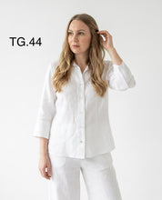 Camicia Bianco in Lino con Manica 3/4