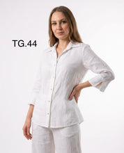 Camicia Bianco in Lino con Manica 3/4